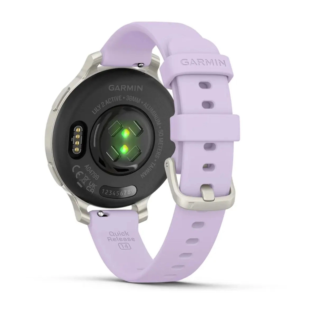 Смарт-годинник Garmin Lily 2 Active, Silver/Jasmine Purple, Silicone, (010-02891-01) - зображення 6