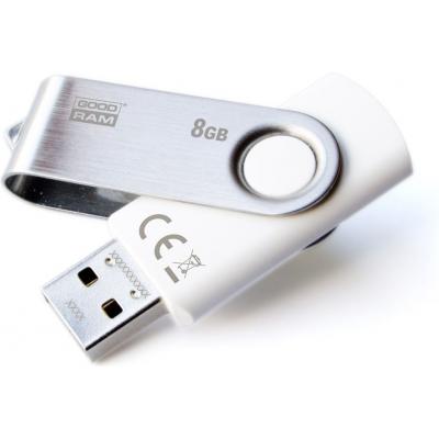 USB флеш накопичувач Goodram 8GB Twister White USB 2.0 (UTS2-0080W0R11) - зображення 1