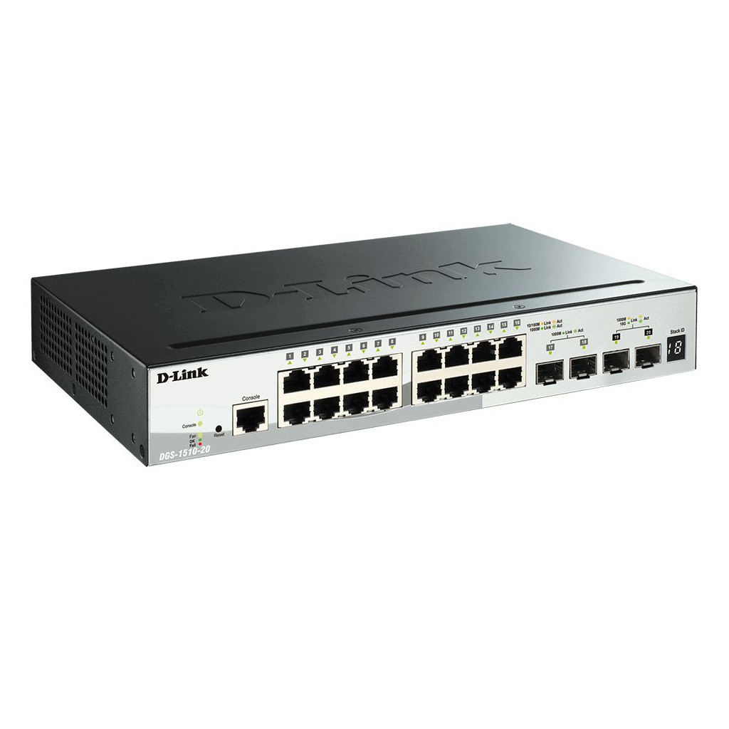 Комутатор мережевий D-Link DGS-1510-20/E - зображення 2