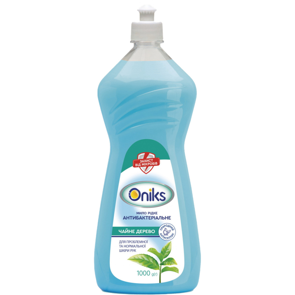 Рідке мило Oniks Антибактеріальне Чайне дерево 1000 г (4820191760516) - зображення 1