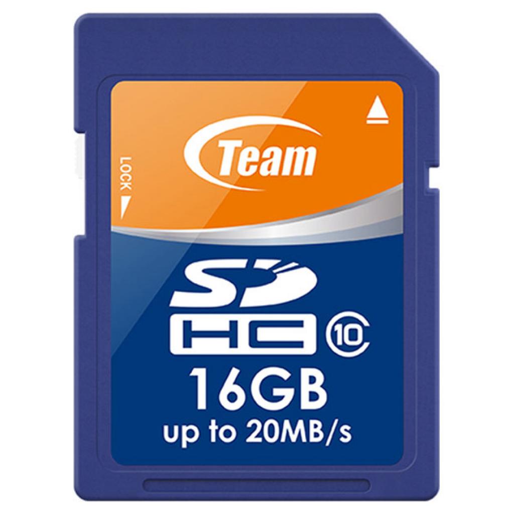 Карта пам'яті Team 16GB SDHC class 10 (TSDHC16GCL1001) - зображення 1