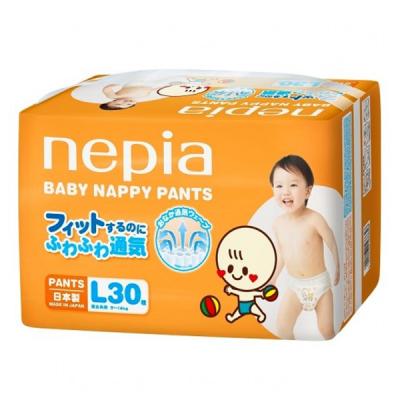 Підгузки Nepia Babby Nappy Pants L (9-14 кг) 30 шт (4901121542126) - зображення 1