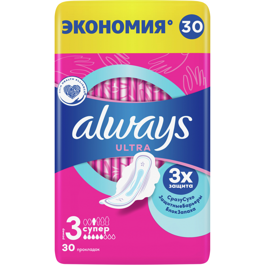 Гігієнічні прокладки Always Ultra Super Plus 30 шт (8001090378255) - зображення 1