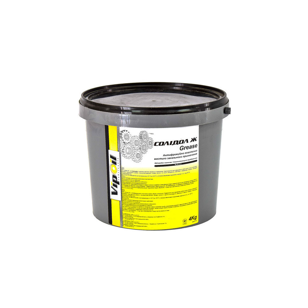 Мастило автомобільне VIPOIL Солідол Ж, 4,5 kg (0352074) - зображення 1