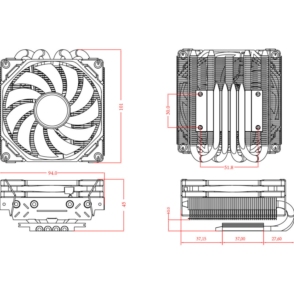 Кулер до процесора ID-Cooling IS-40X V2 - зображення 8
