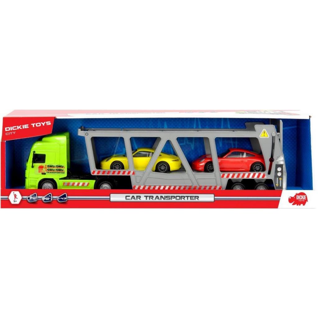 Спецтехніка Dickie Toys Автотранспортер з 2 машинками 38 см (3747005) - зображення 3