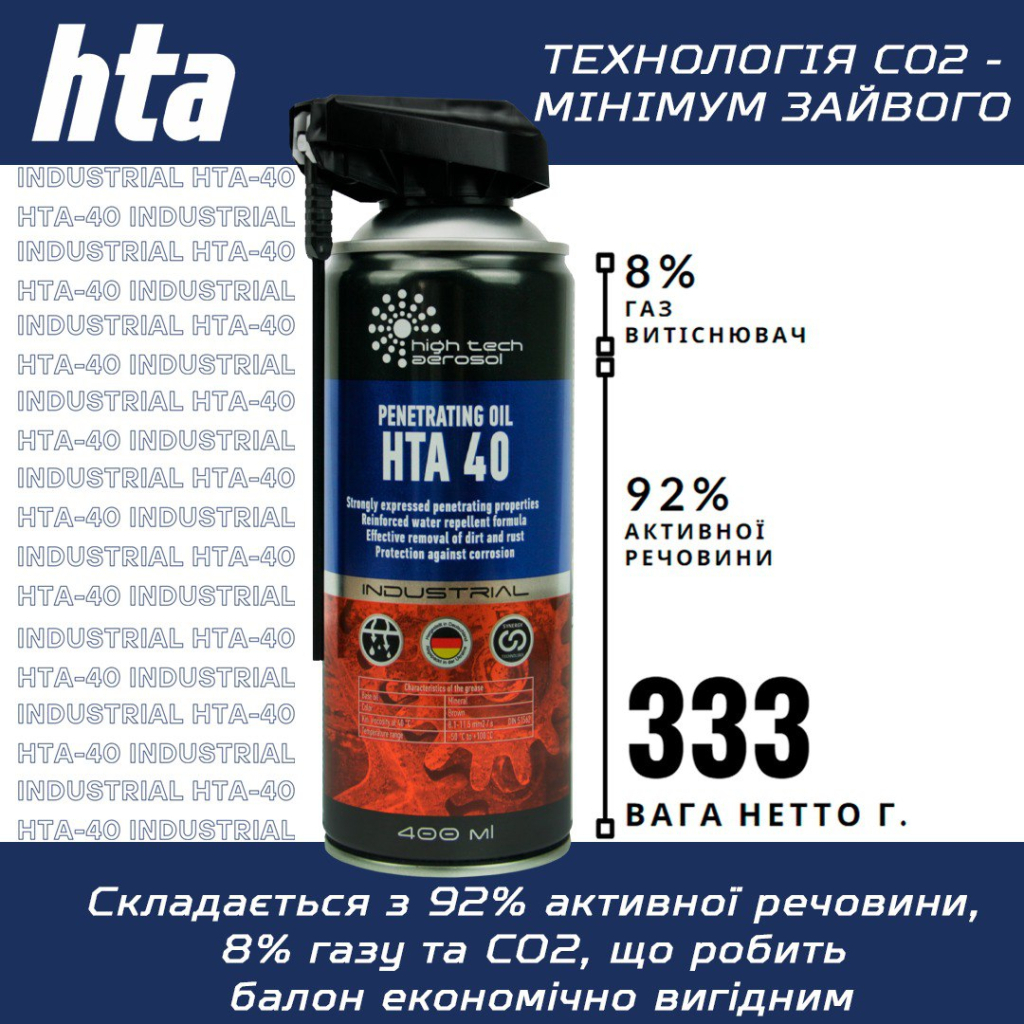 Мастило автомобільне HTA 40 SPRAY 400 мл (HTA5031) - зображення 6