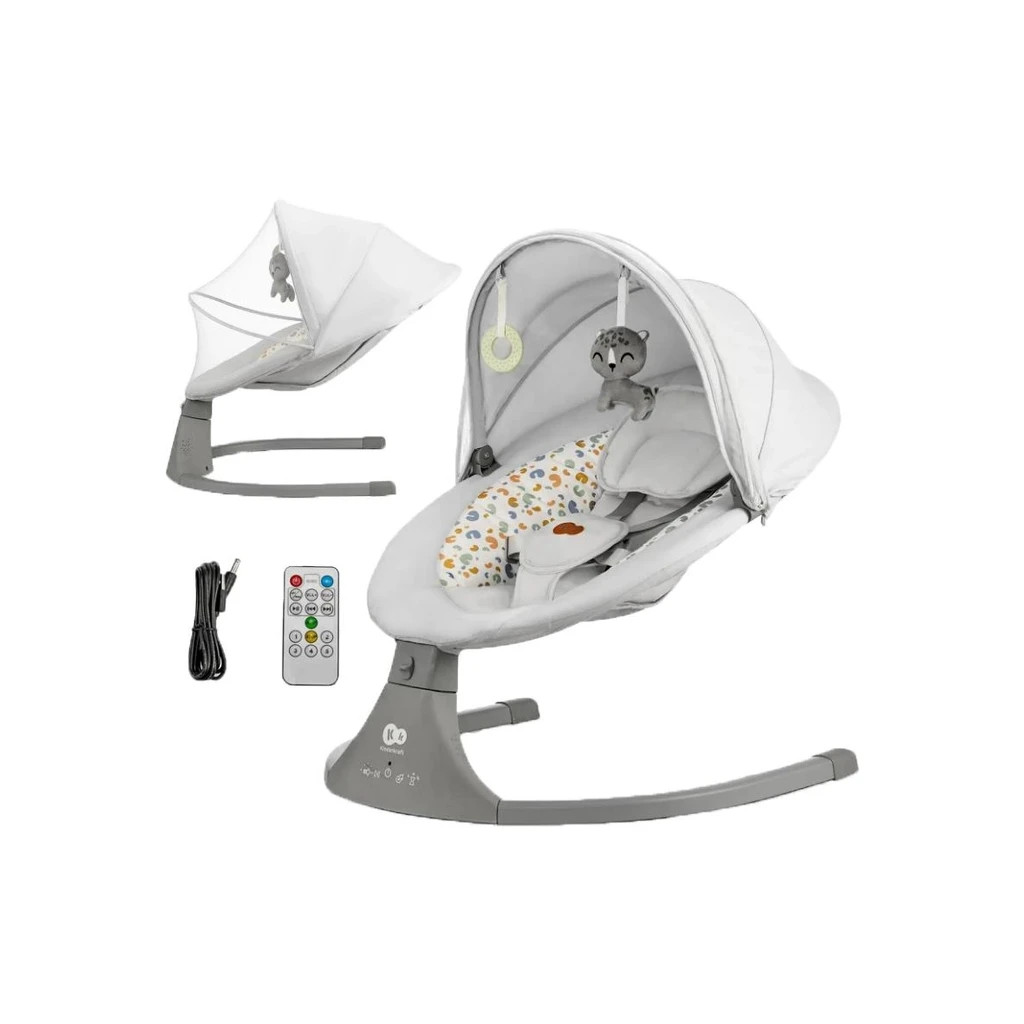 Крісло-гойдалка Kinderkraft Lumi 2 Light Grey (5902533925018) - изображение 6