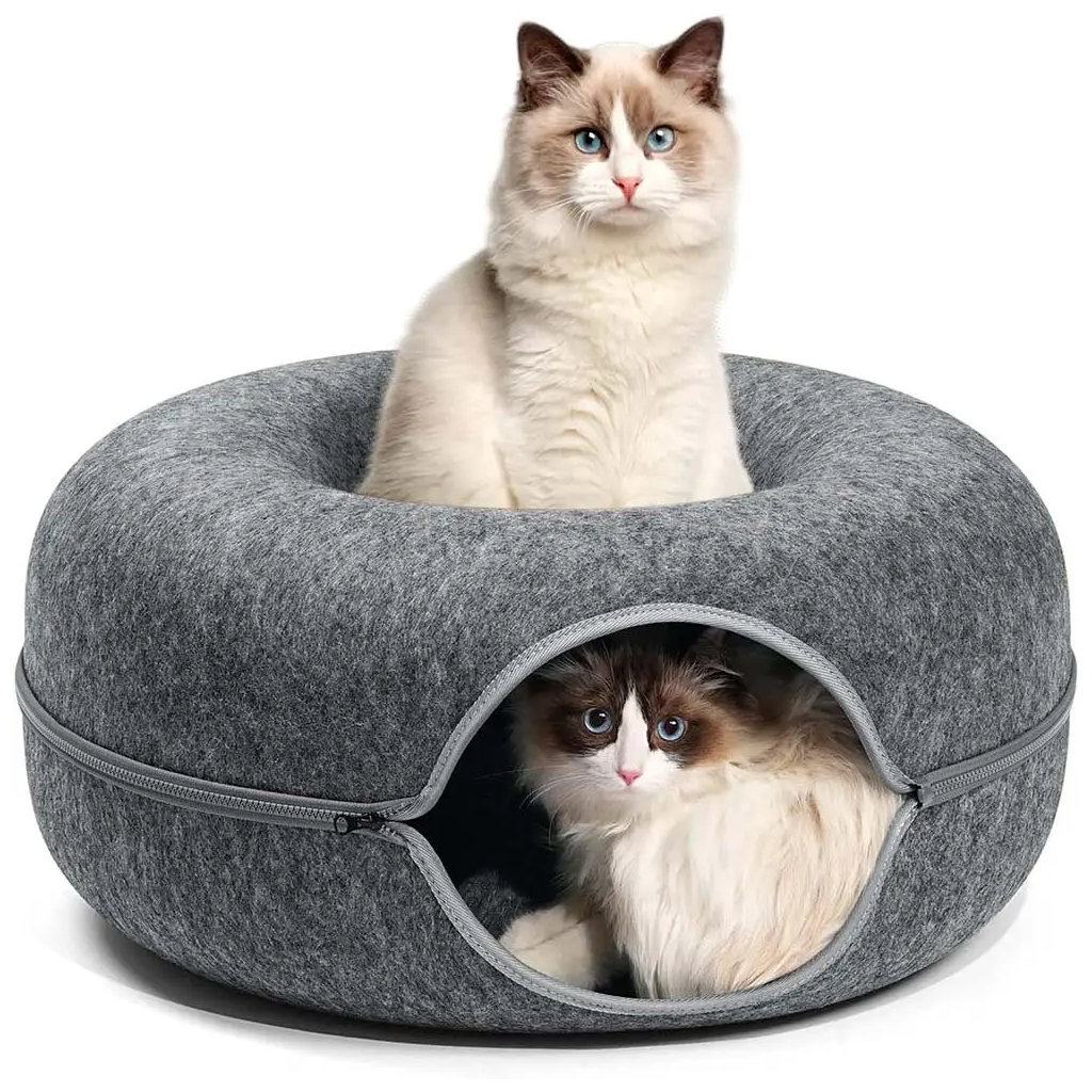 Лежак для тварин Lapka Інтерактивний тунель M сірий (LPK-05-01) - зображення 4