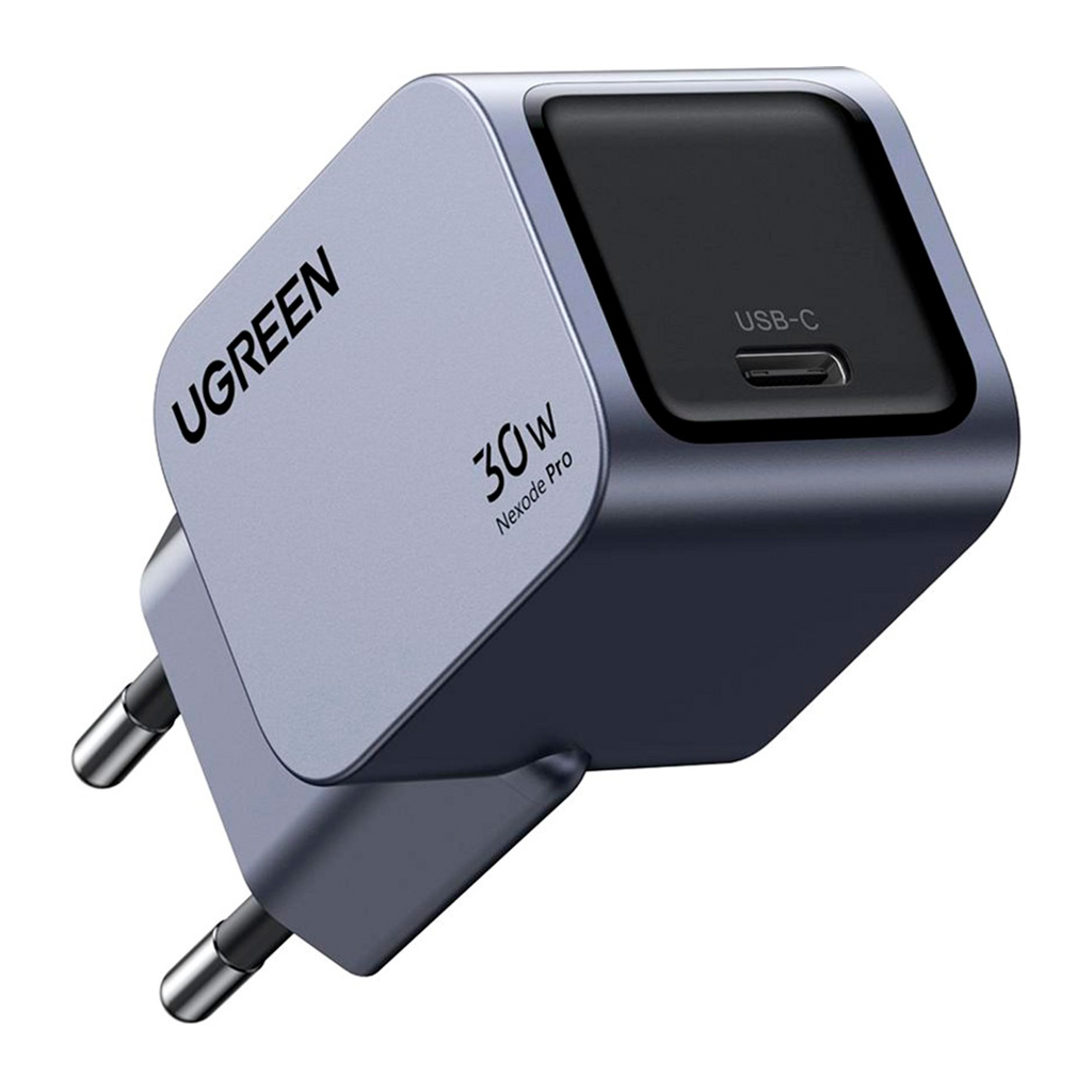 Зарядний пристрій Ugreen USB-C PD30W GaN X703 gray (35006) - зображення 1
