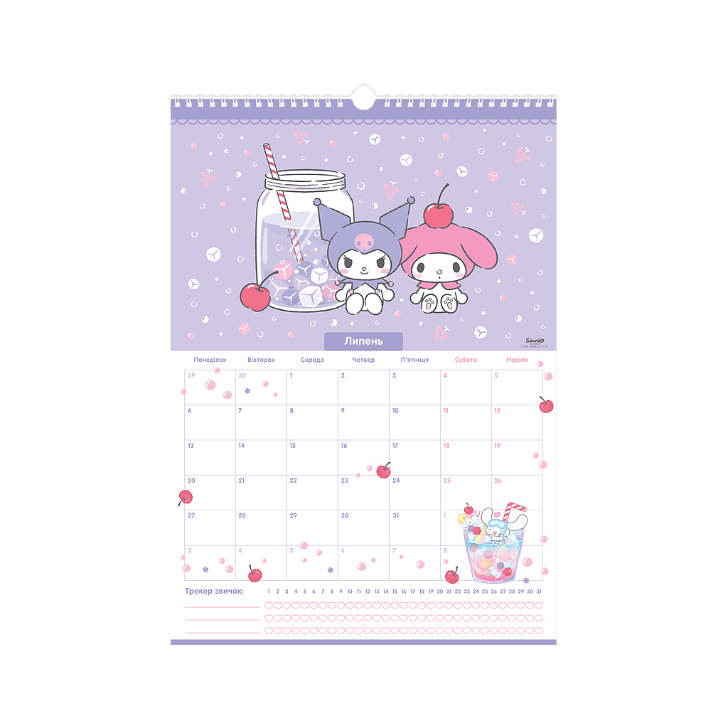 Календар Kite планер настінний Hello Kitty 2026 рік (HK26-440) - зображення 8