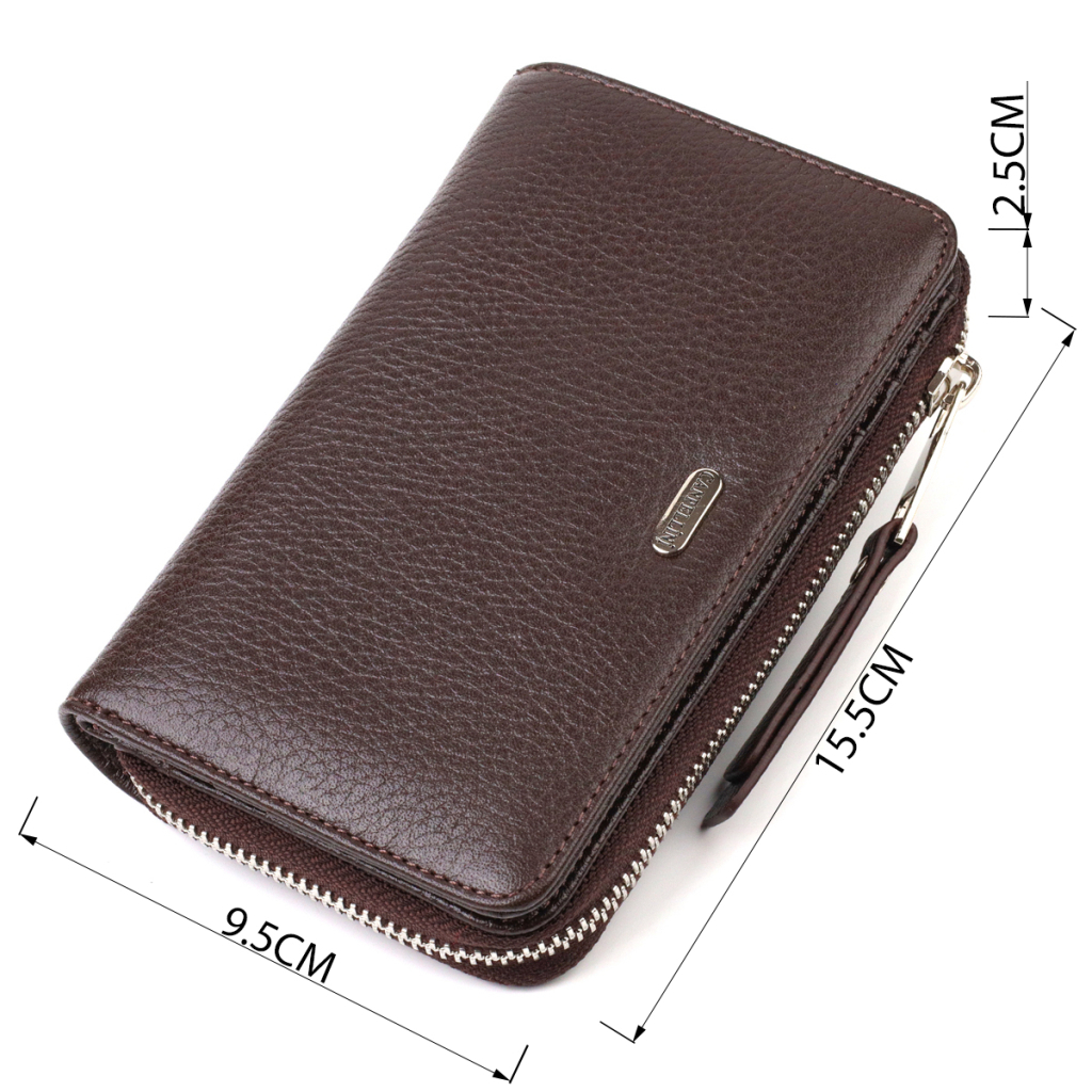 Портмоне Canpellini З натуральної шкіри Коричневе (21910) - зображення 3