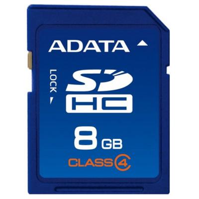 Карта пам'яті ADATA 8GB SDHC class 4 (ASDH8GCL4-R) - зображення 1