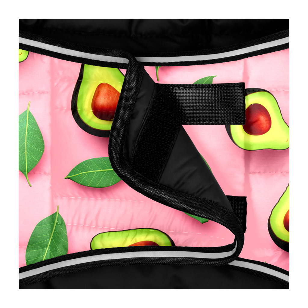 Курточка для тварин WAUDOG Clothes Накидка Авокадо на рожевому S (503-4051) - зображення 4