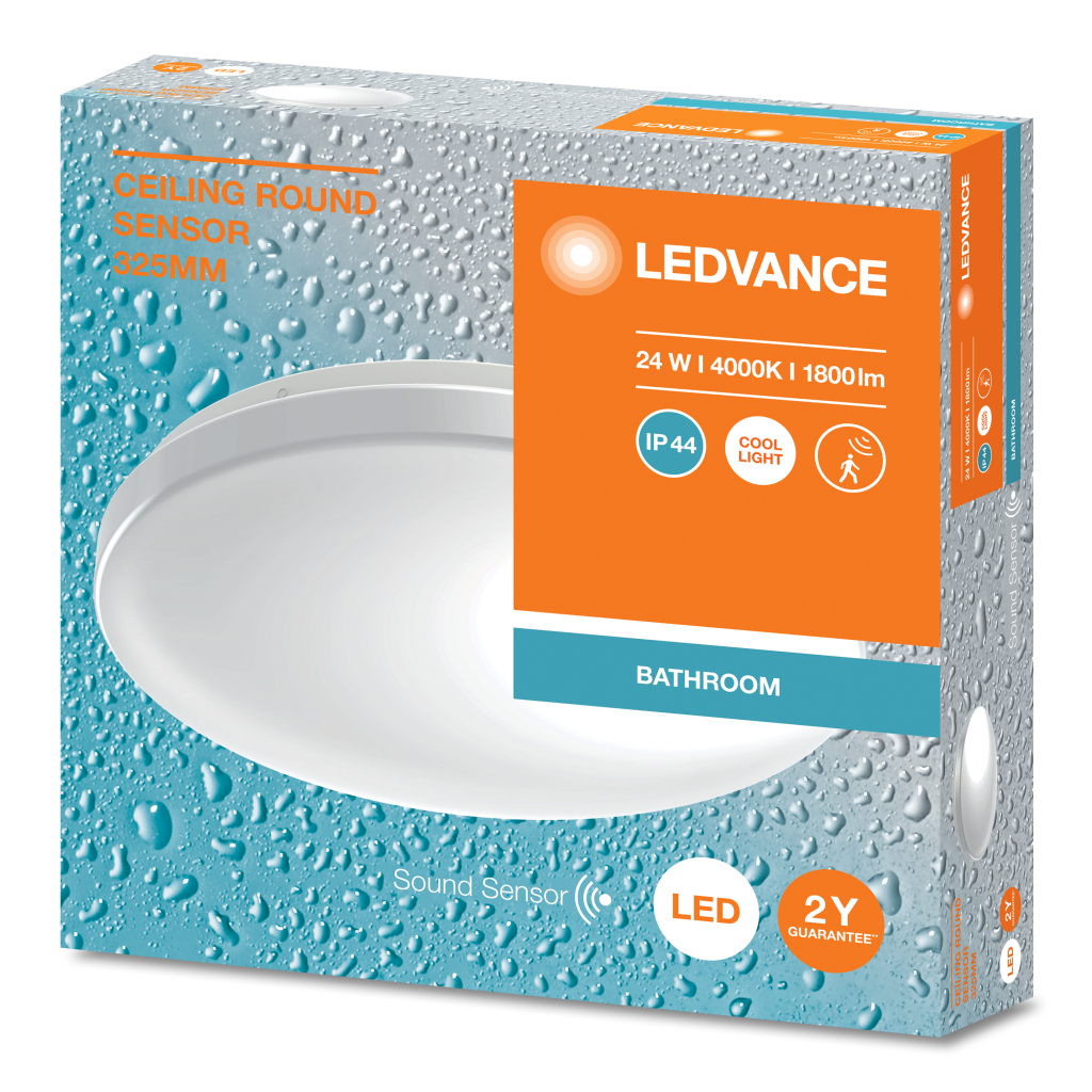 Світильник LEDVANCE CEILING ROUND 325 SEN 24W 840 IP44 (4099854106095) - зображення 3