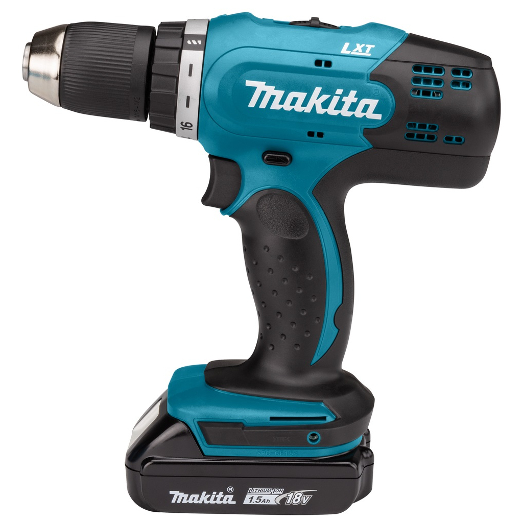Шуруповерт Makita DDF453SYX4, 18В, 1.5Ah х 2шт, кейс - зображення 1
