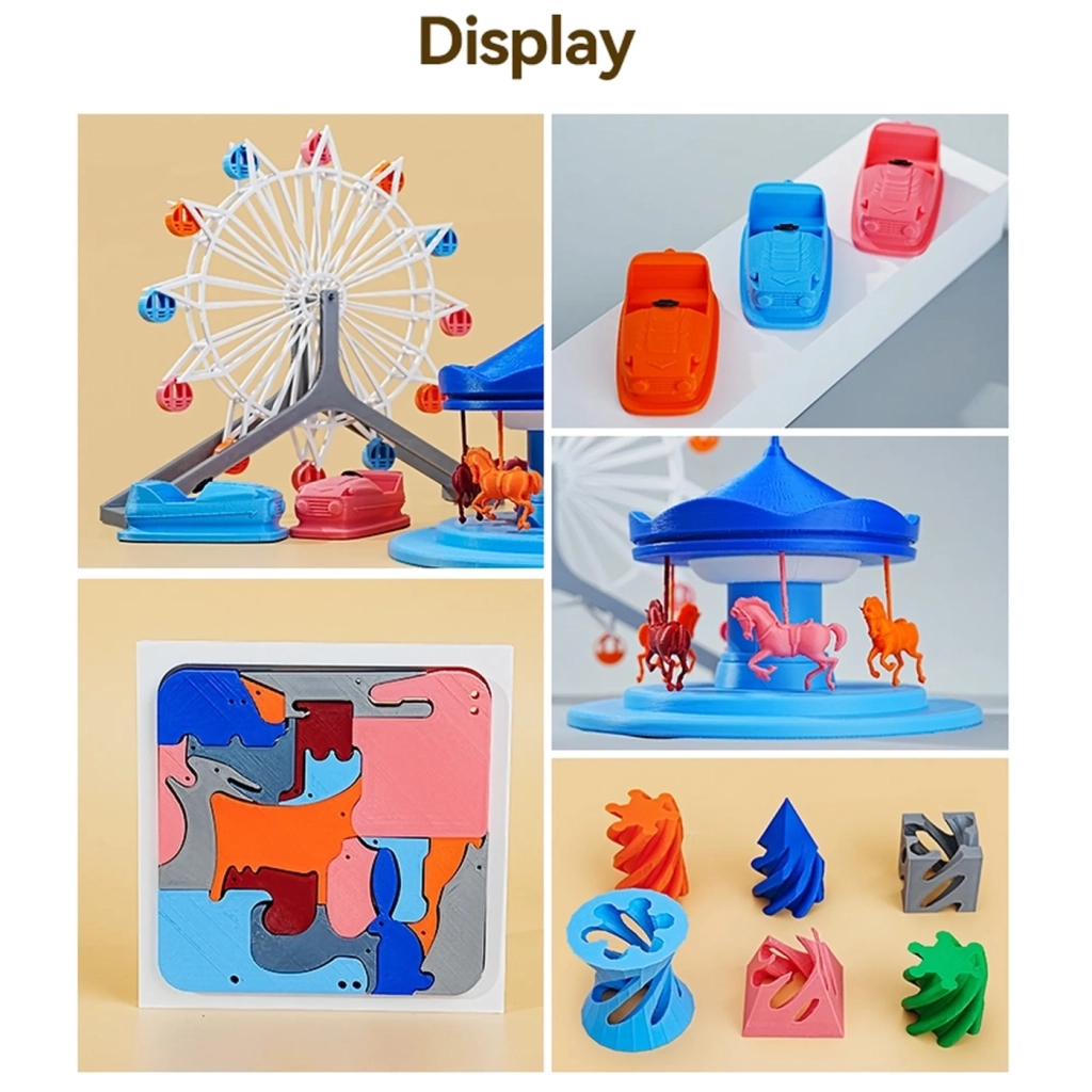 Пластик для 3D-принтера Creality PLA Fast, Ender, 1.75мм black1kg+white 1kg (3301010395) - зображення 7