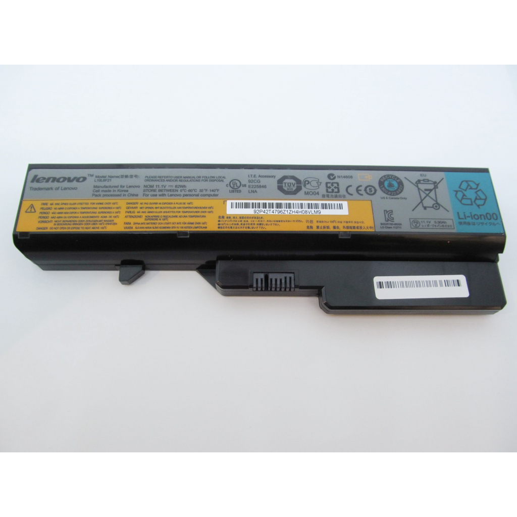 Акумулятор до ноутбука Lenovo IdeaPad G460 L10P6F21 5600mAh (62Wh) 6cell 11.1V Li-ion (A41977) - зображення 1