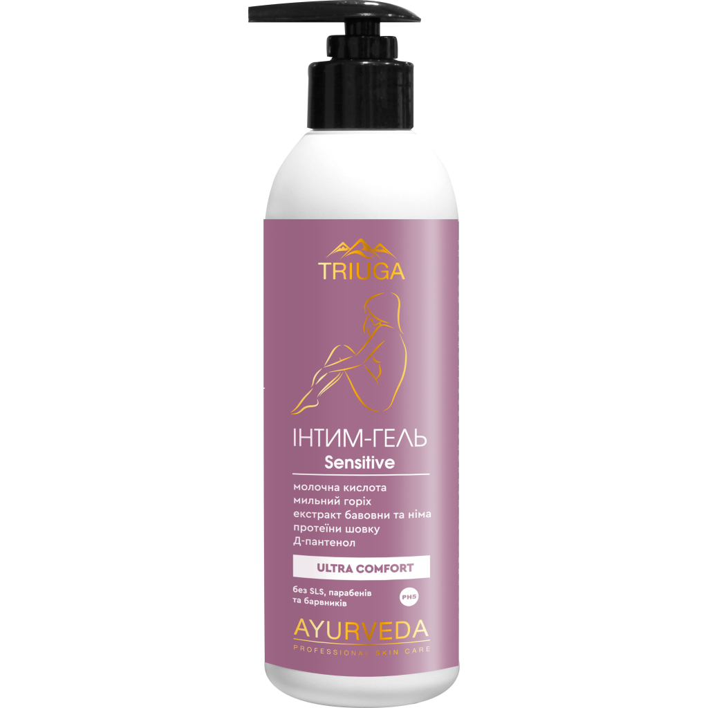 Гель для інтимної гігієни Triuga Ayurveda Sensitive Ultra Comfort 300 мл (4820164640623) - зображення 1