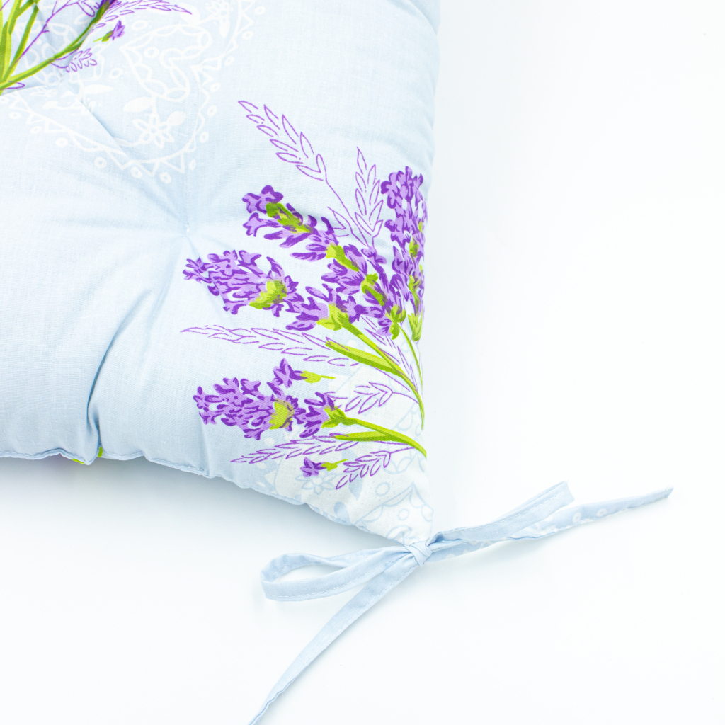 Подушка на стілець MirSon Бязь 17-0130 Lavender sea 40х40 см (2200006185420) - зображення 3