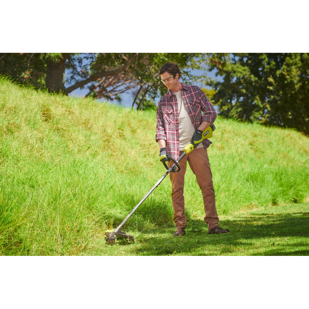 Тример садовий Ryobi RY18LTX38A-0 ONE+ НР 18В безщітковий, 38см(ліска) технології Whisper, 3.6кг (без АКБ та ЗП) (5133005730) - зображення 6