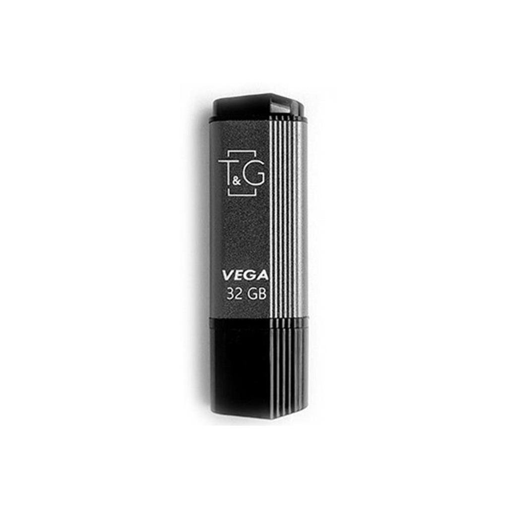 USB флеш накопичувач T&G 32GB 121 Vega Series Grey USB 2.0 (TG121-32GBGY) - зображення 1