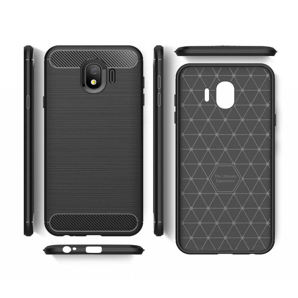 Чохол до мобільного телефона Laudtec для Samsung J4/J400 Carbon Fiber (Black) (LT-J400F) - зображення 4