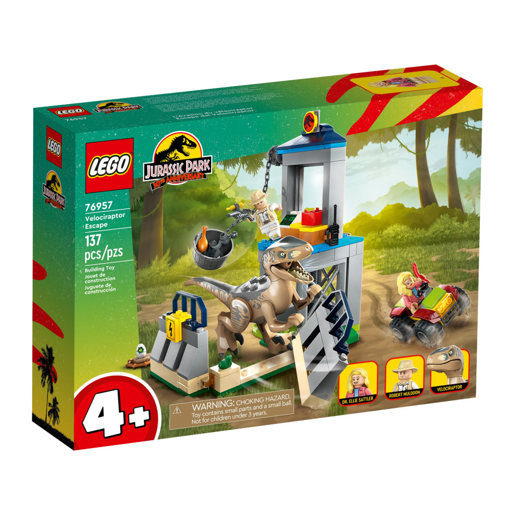 Конструктор LEGO Jurassic Park Втеча велоцираптора (76957) - зображення 1