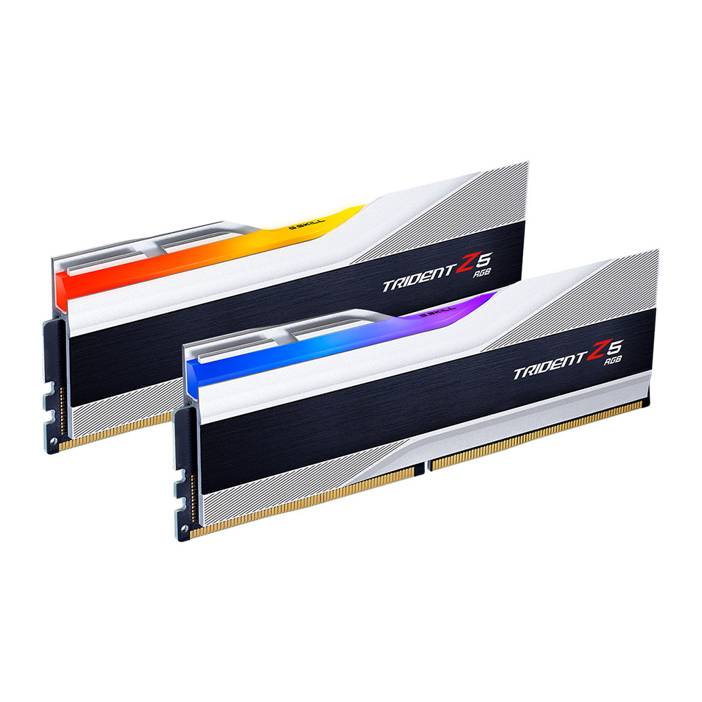 Модуль пам'яті для комп'ютера DDR5 48GB (2x24GB) 8000 MHz Trident Z5 RGB Silver G.Skill (F5-8000J4048F24GX2-TZ5RS) - зображення 2
