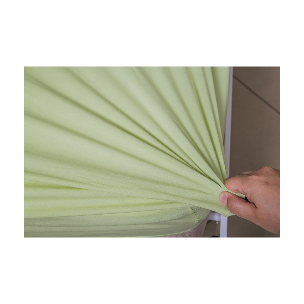 Простирадло Billerbeck трикотажне на резинці блідо-зелене 100х200 см (1671-Е29) - зображення 3