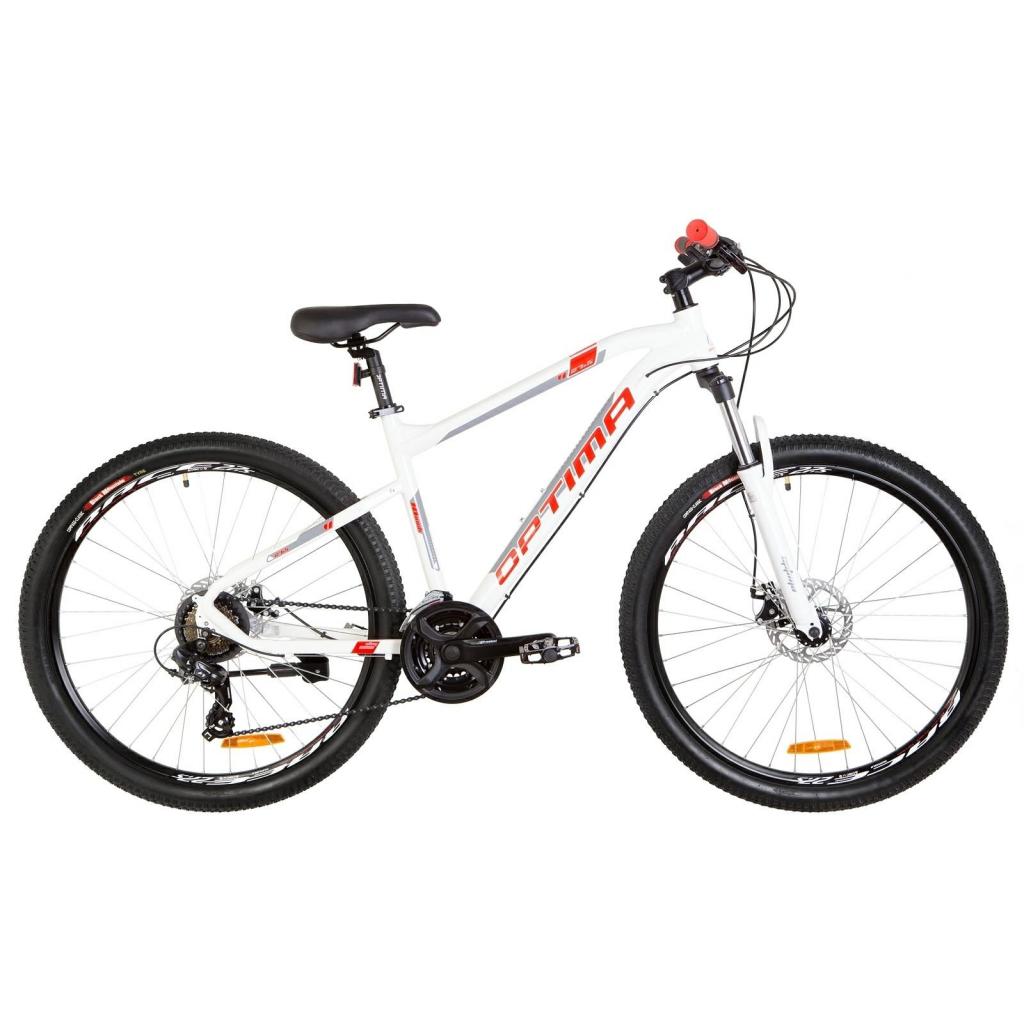 Велосипед Optimabikes 27.5" F-1 AM DD рама-18" 2019 біло-червоний (OPS-OP-27.5-030) - изображение 1