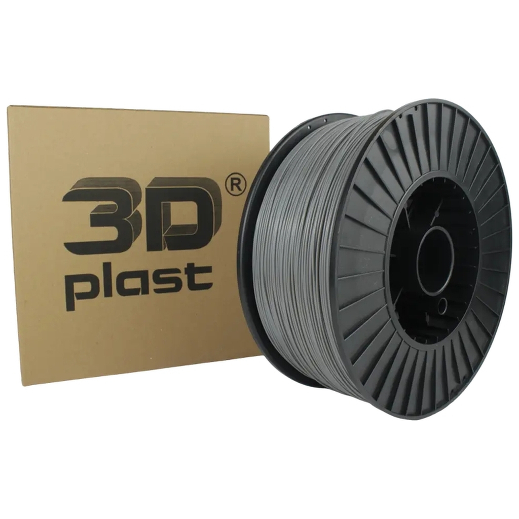 Пластик для 3D-принтера 3Dplast PLA 1.75мм, 3кг, gray (3DPLA1753GRE) - зображення 1