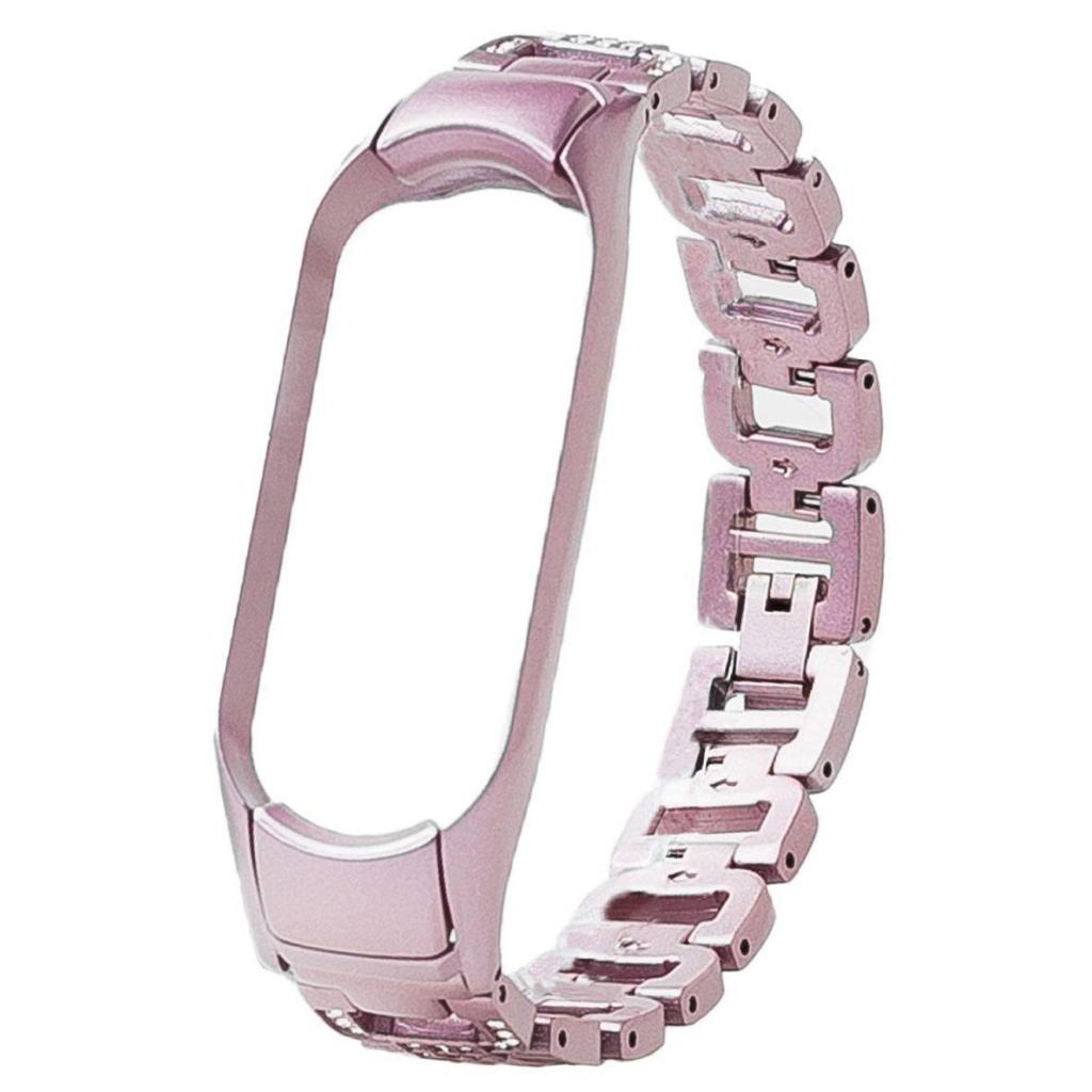 Ремінець до фітнес браслета XoKo Diamond Premium Band для Xiaomi Mi band 5 Pink (XK-M5-DMPNK) - зображення 1