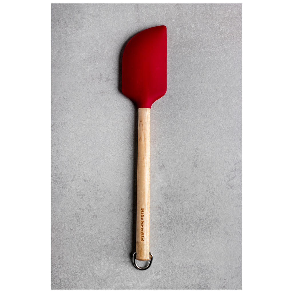 Лопатка кухонна KitchenAid Coreline для тіста, 31,8 см, береза, червоний (KQR731OHERE) - зображення 5