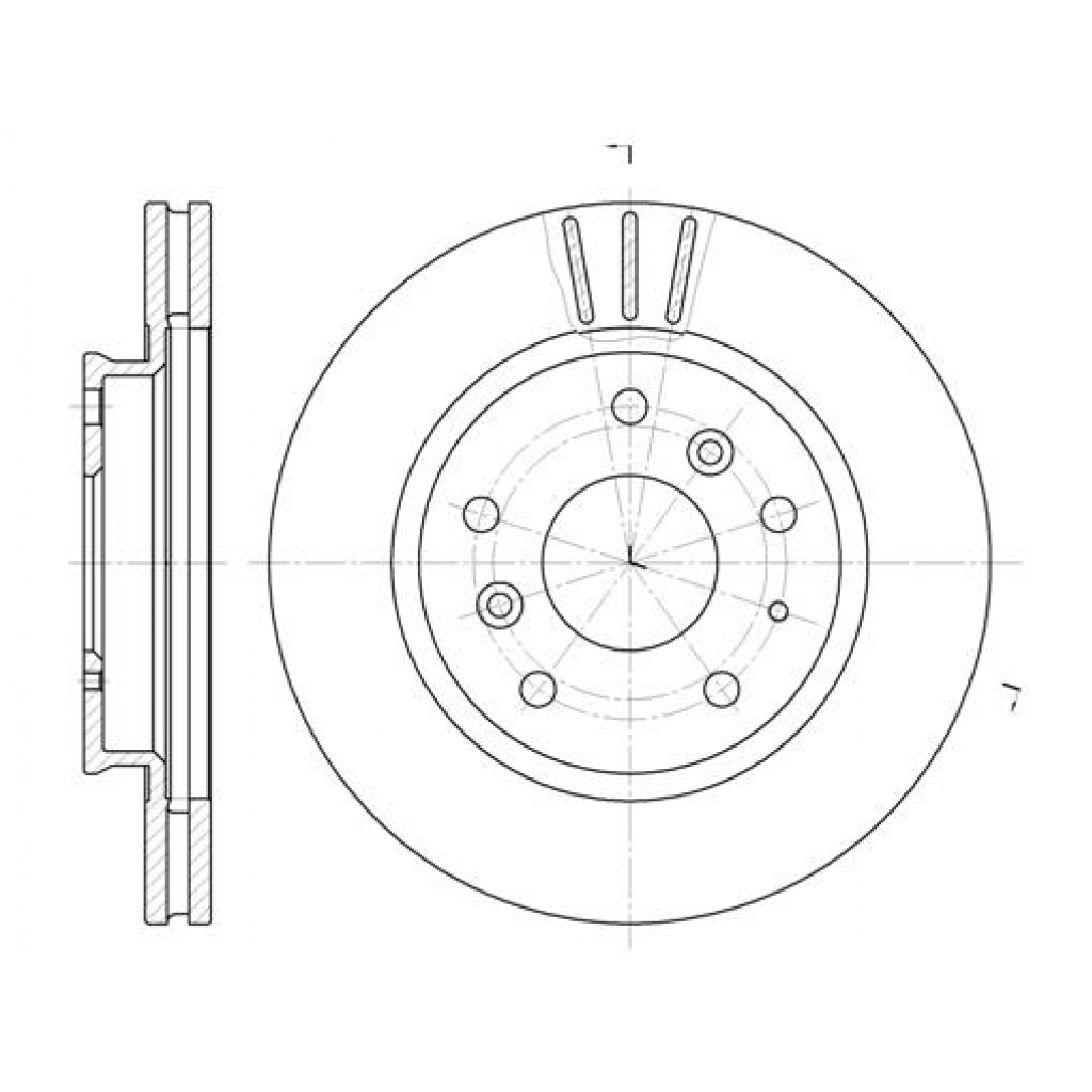 Гальмівний диск REMSA 6237.10 - зображення 1