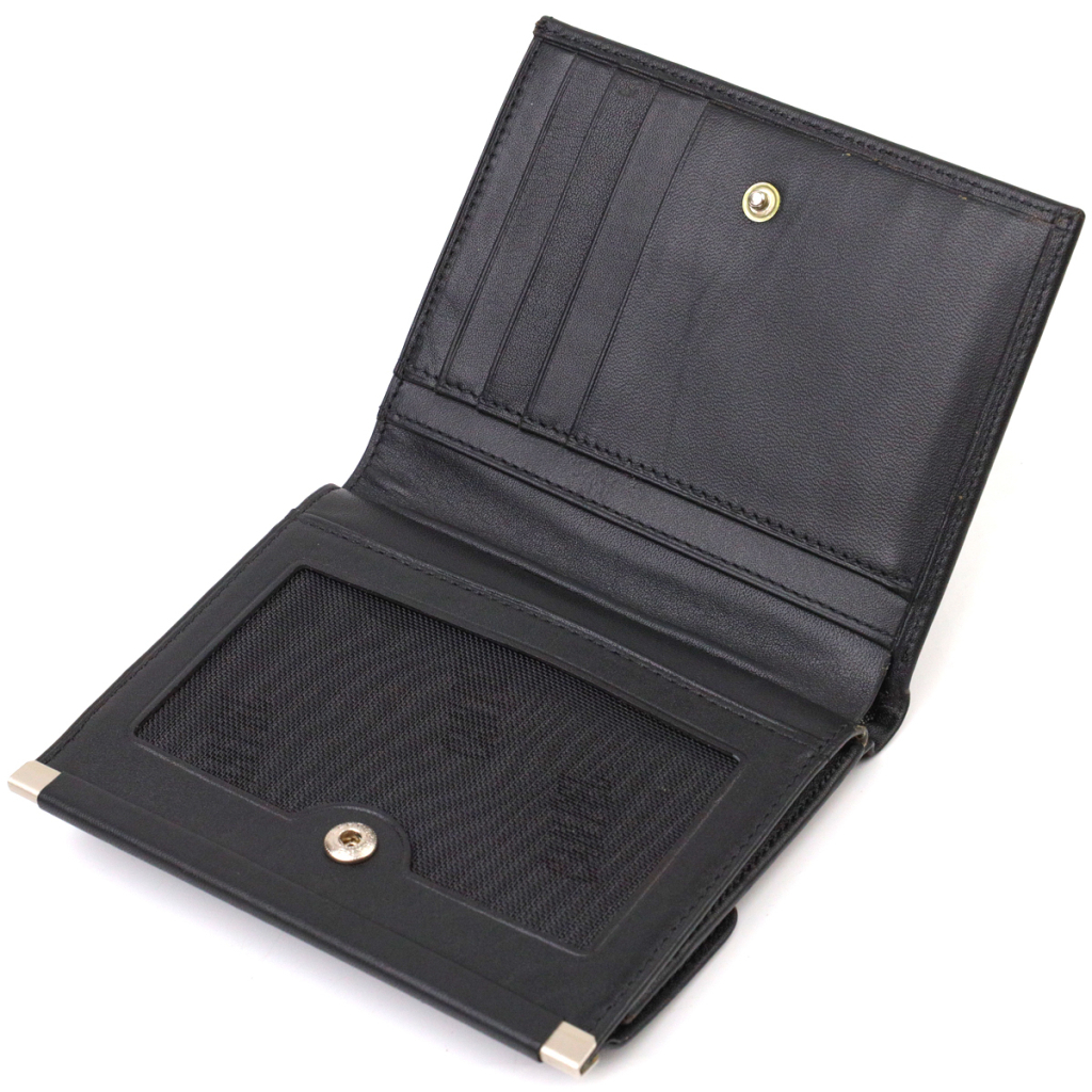 Гаманець Canpellini З натуральної шкіри Чорний (21928) - зображення 6