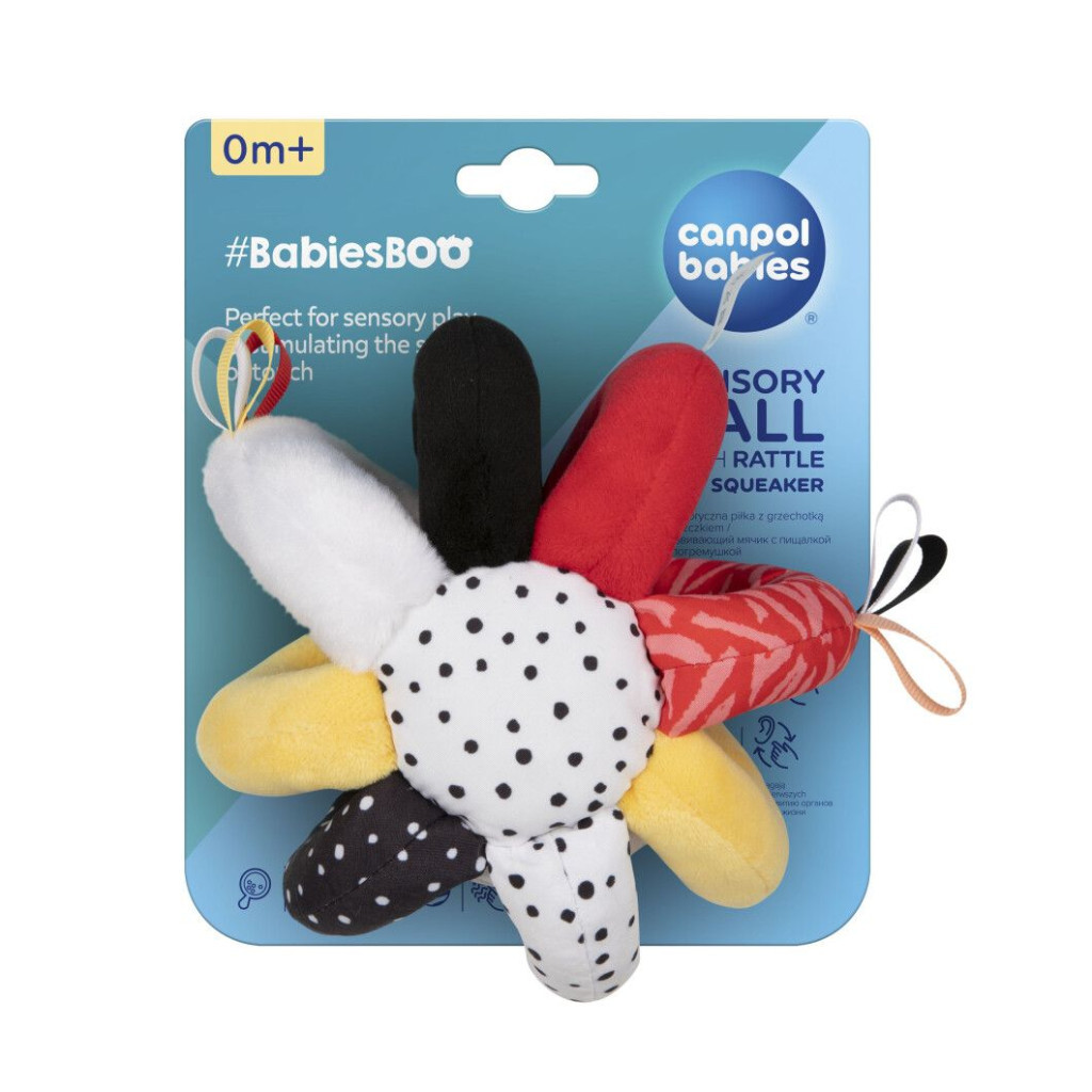Брязкальце Canpol м'ячик з пищалкою BabiesBoo (68/089) - изображение 2
