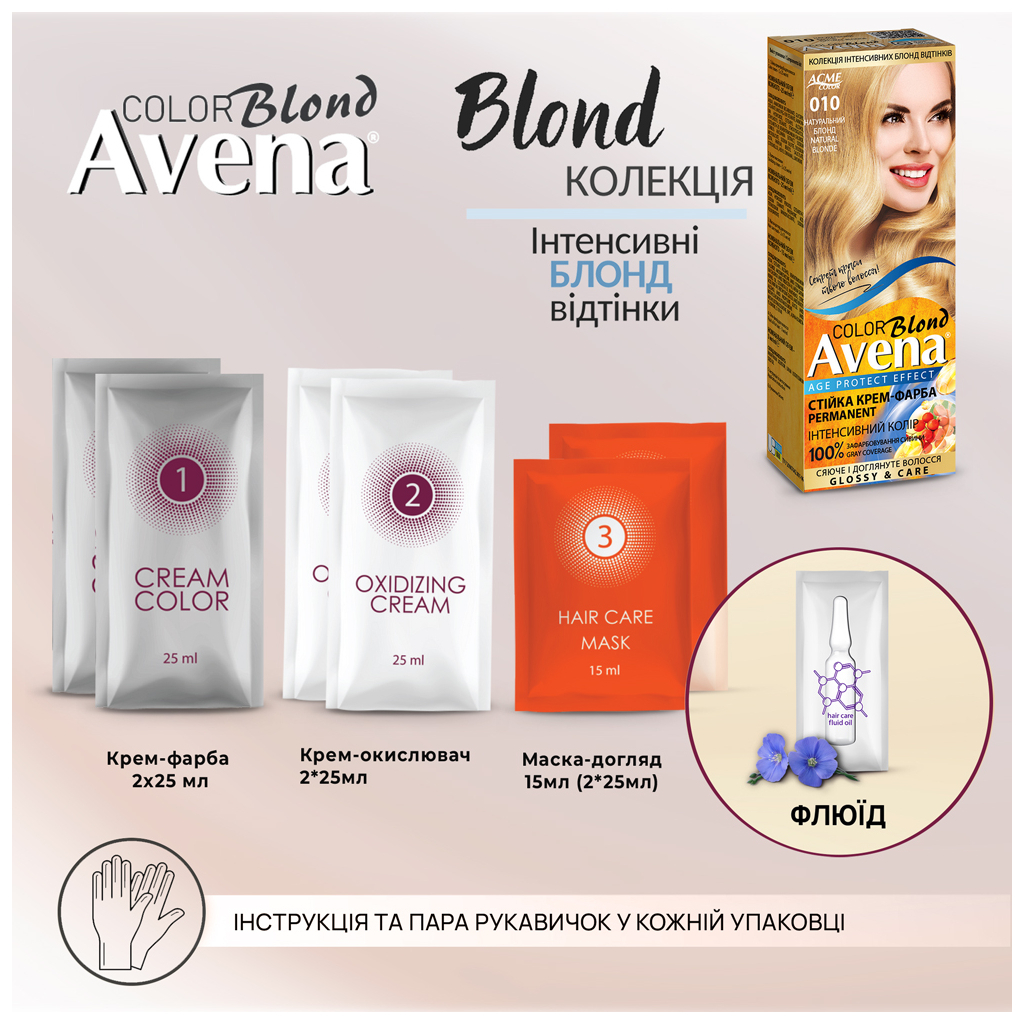 Фарба для волосся Acme Color Avena Blond Color Стійка 246 - Тала вода (4823115502452) - изображение 8