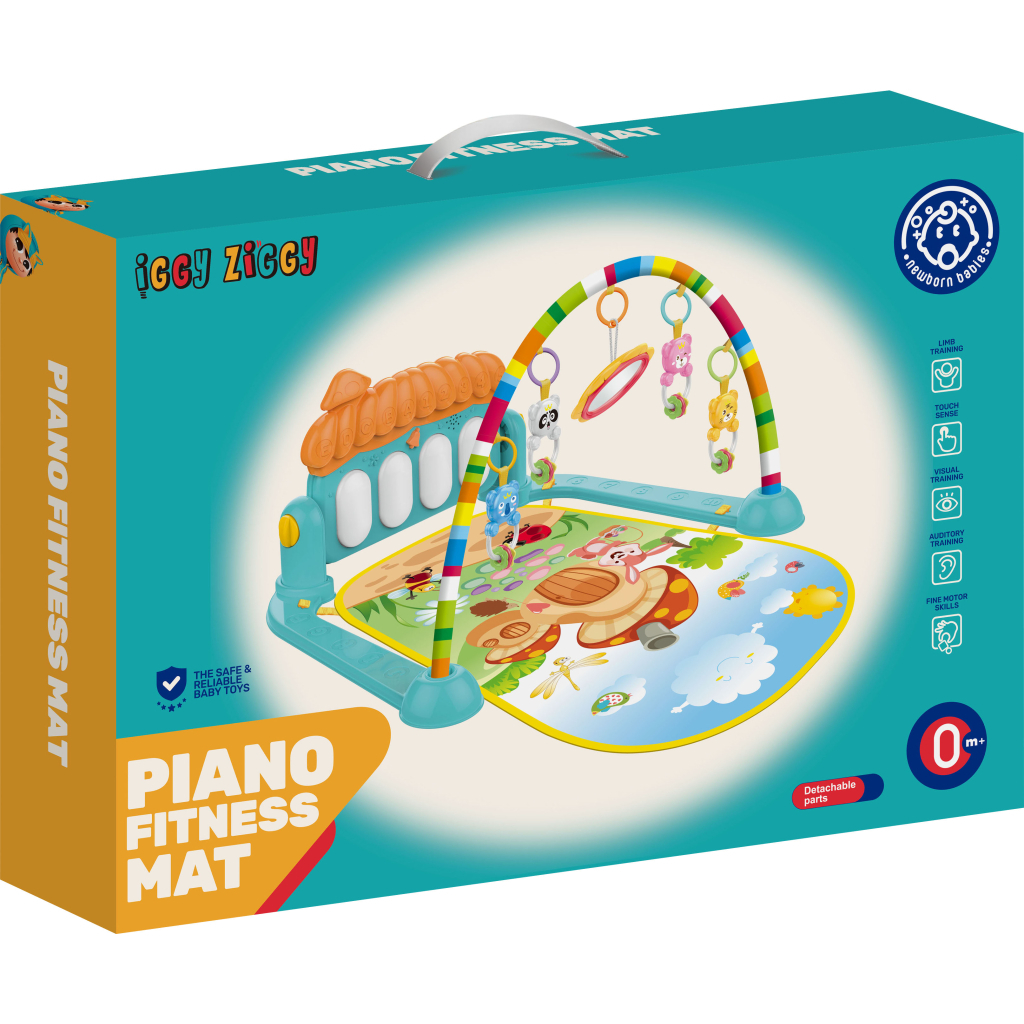 Дитячий килимок Iggy Ziggy інтерактивний килимок-піаніно з брязкальцями (3858894671106) - изображение 3