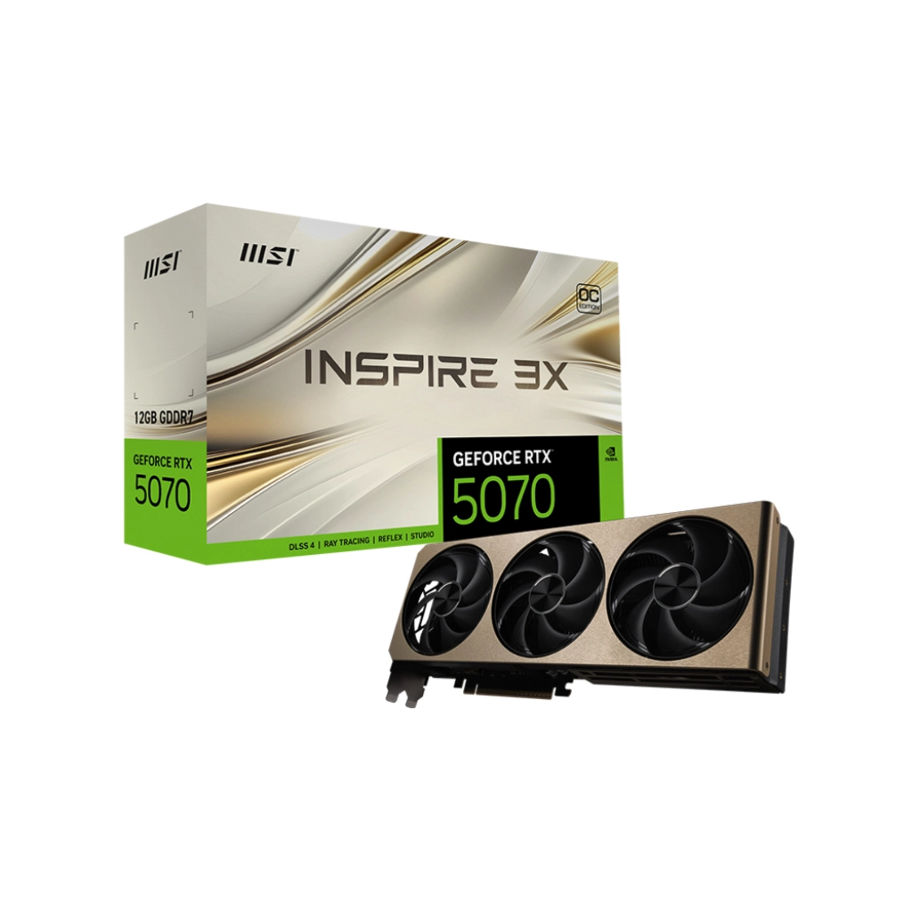Відеокарта MSI GeForce RTX5070 12Gb INSPIRE 3X OC (RTX 5070 12G INSPIRE 3X OC) - зображення 6
