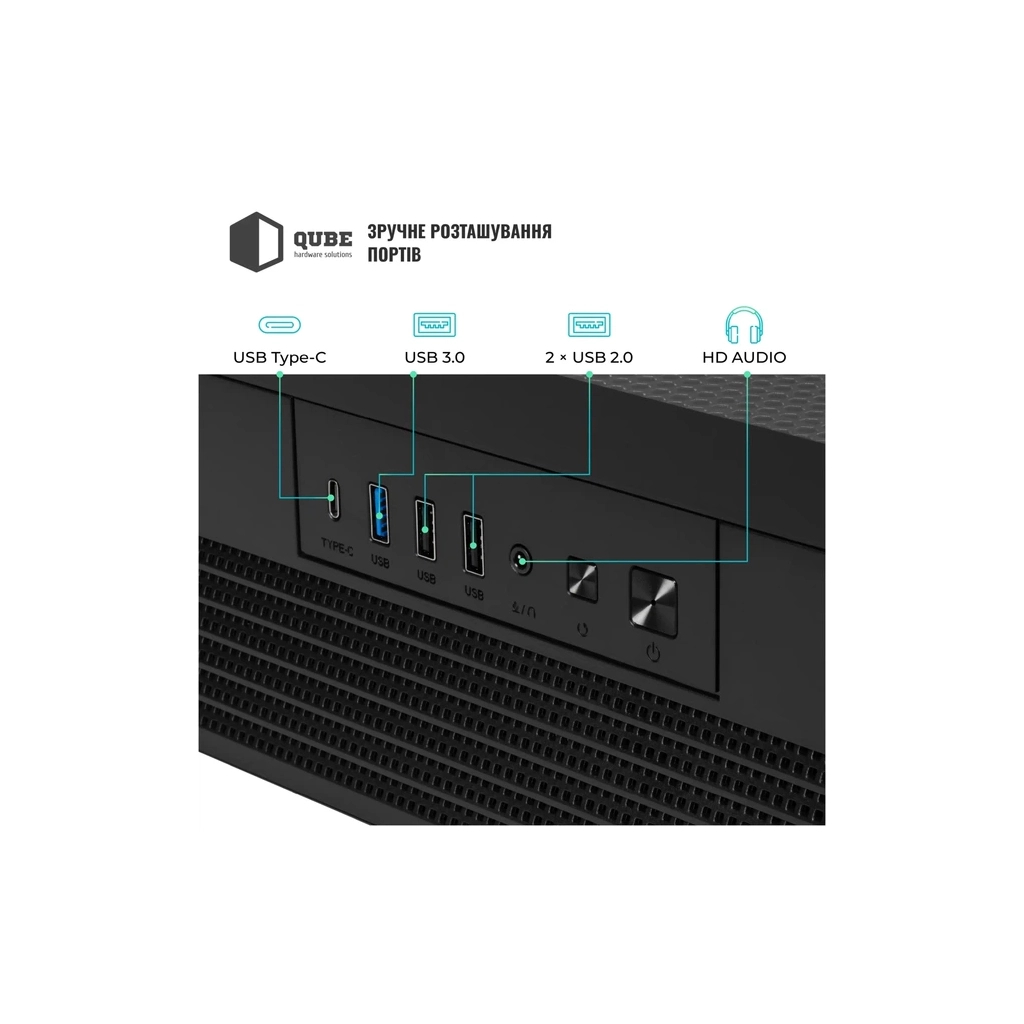 Корпус для ПК Qube FORT_GBNU3 - зображення 5