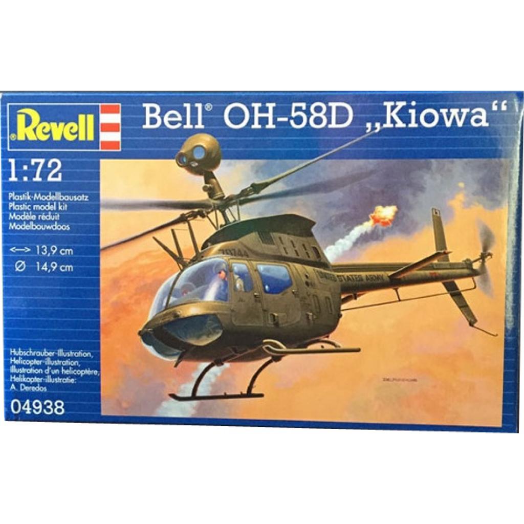 Збірна модель Revell Багатоцільовий вертоліт Bell OH-58D Kiowa 1:72 (4938) - зображення 1