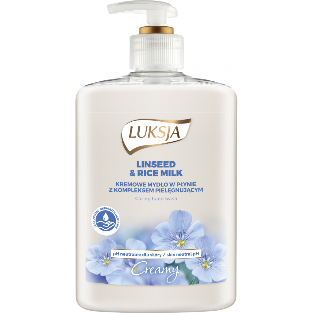 Рідке мило Luksja Creamy Linen & Rice Milk 500 мл (5900998007171) - зображення 1