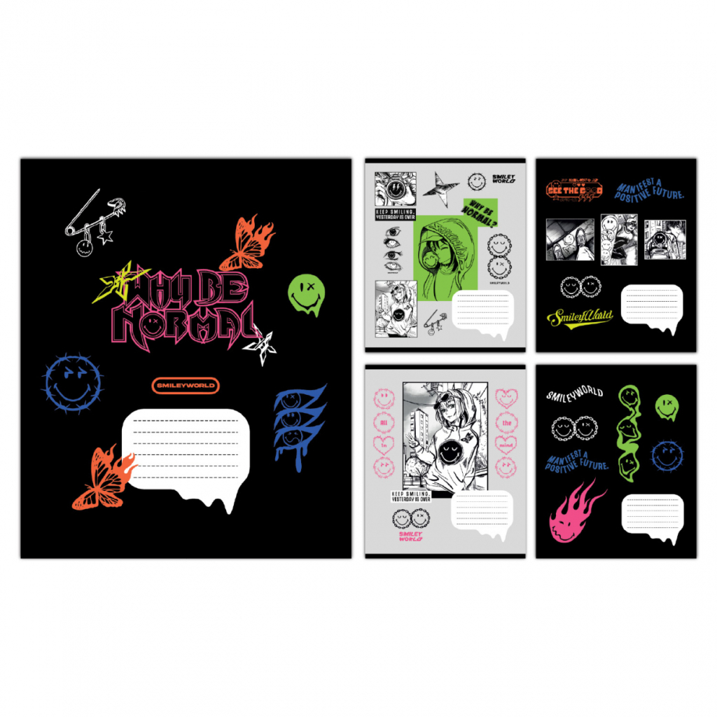 Зошит Yes Smiley World Anime А5 60 аркушів лінія (767657) - зображення 1