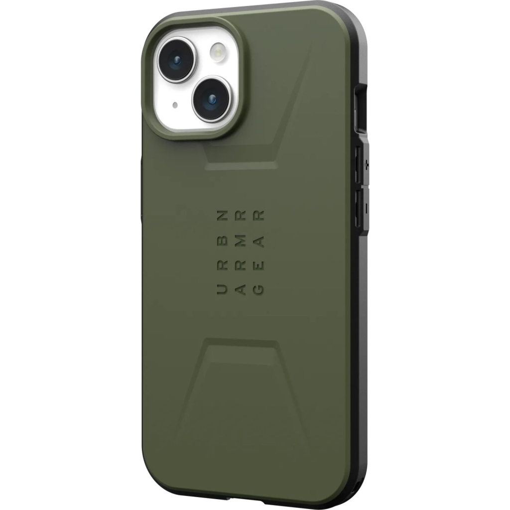 Чохол до мобільного телефона UAG Apple iPhone 15 Plus Civilian Magsafe, Olive Drab (114306117272) - зображення 4