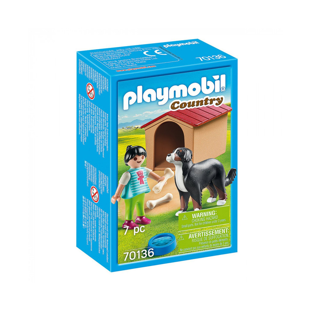 Конструктор Playmobil Дівчина і собака з будкою (6336565) - зображення 1