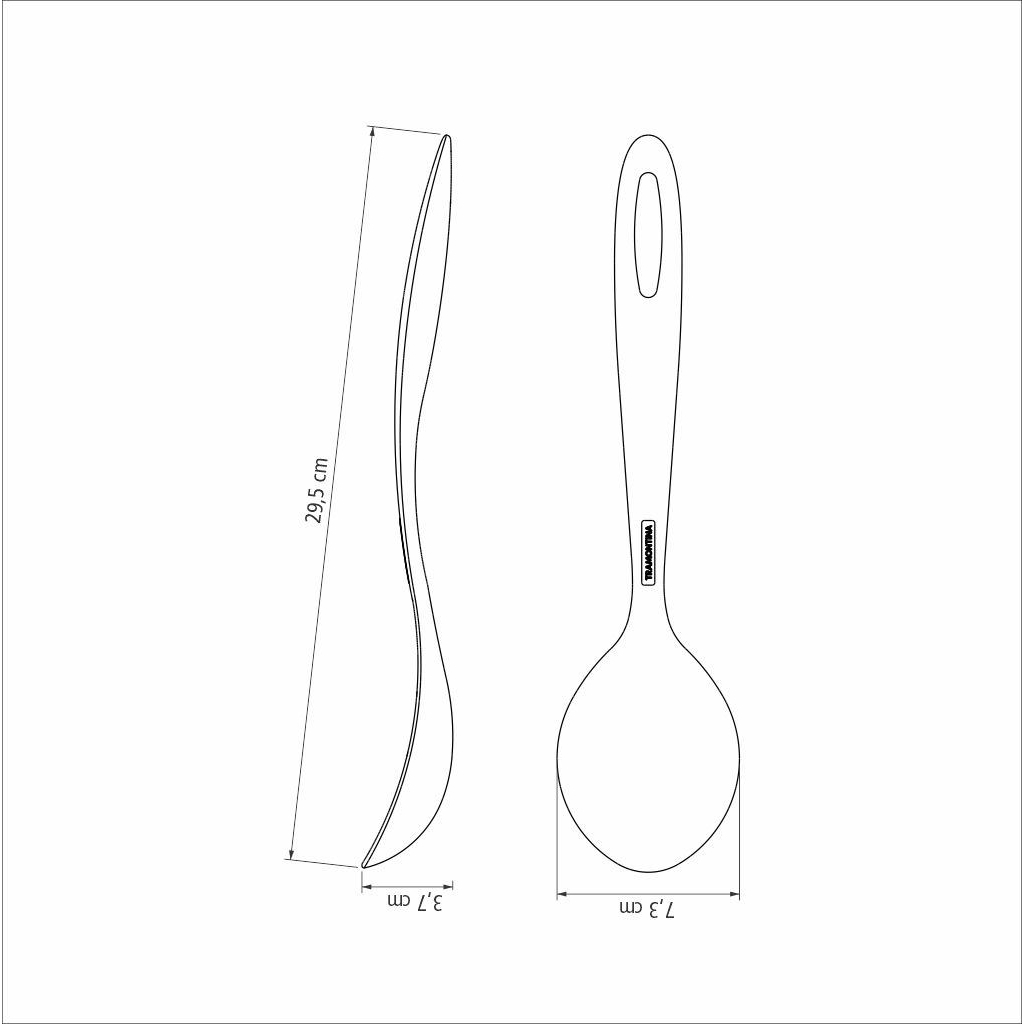 Ложка кухарська Tramontina Ability Nylon Graphitic (25156/160) - зображення 2