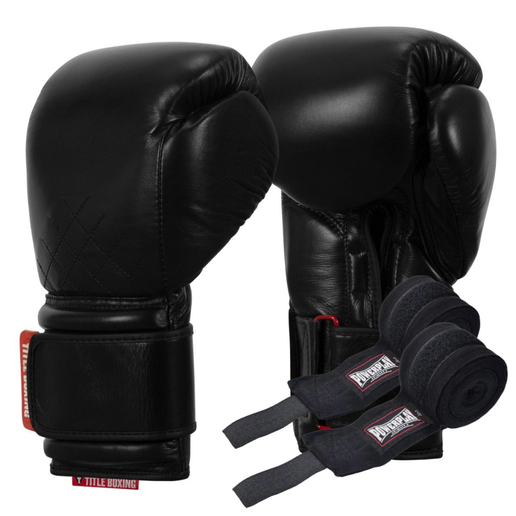 Боксерські рукавички Title Boxing Ko-Vert Black 16 oz (KOVBG 16 oz BK) - зображення 1