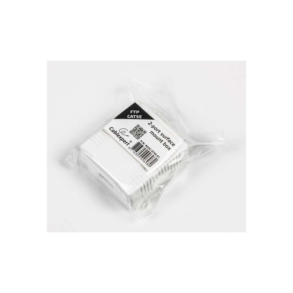 Комп'ютерна розетка Cablexpert RJ45x2 FTP, cat.5e (NCAC-2F5E-01) - зображення 4