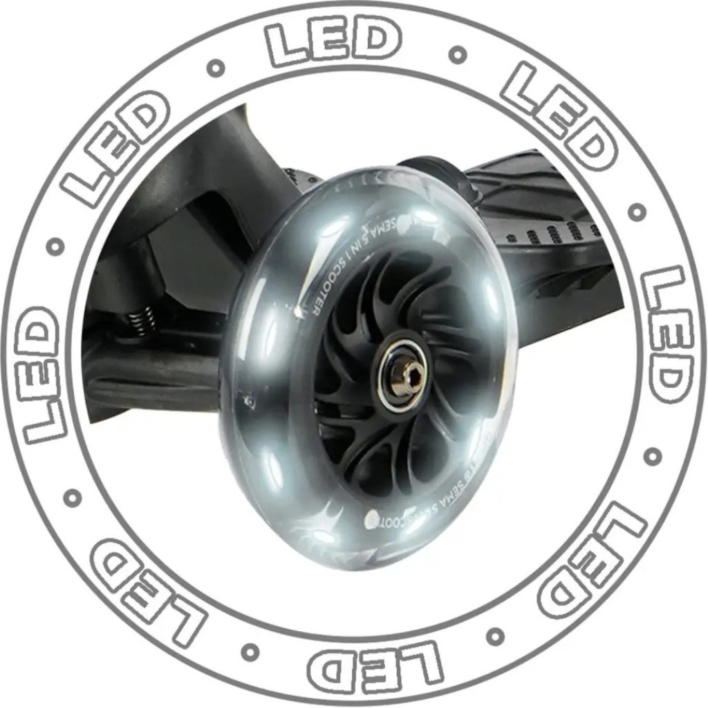 Самокат QPlay 5 в 1 Sema Pro Black (ST-004SemaProBlack) - изображение 6